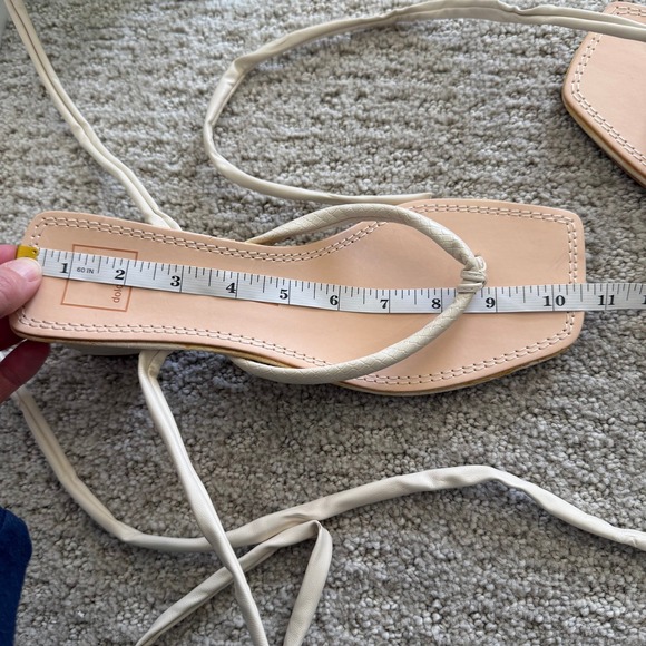 NEW Dolce Vita JORRY Snakeskin Embossed ANKLE WRAP Square Toe Sandals WOMEN 10.5 - Picture 11 of 14